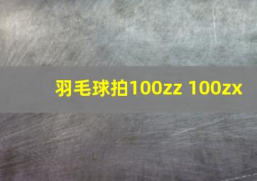 羽毛球拍100zz 100zx